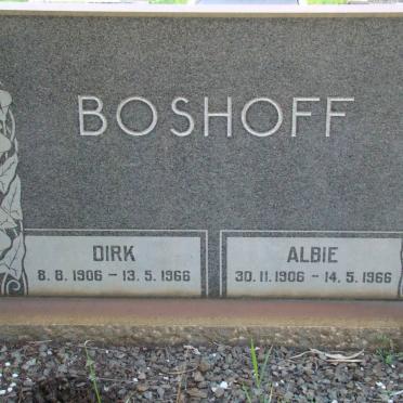 BOSHOFF Dirk 1906-1966 &amp; Albie 1906-1966