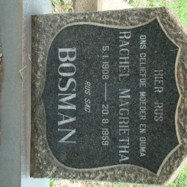 BOSMAN Rachel Magrietha 1908-1959