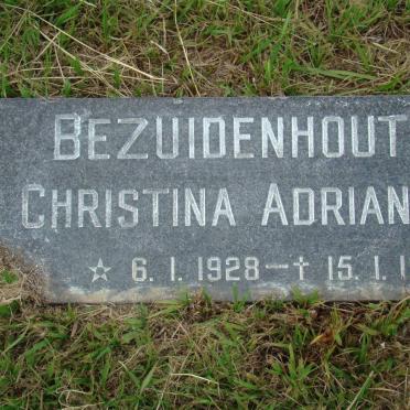 BEZUIDENHOUT Christina Adriana 1928-1988