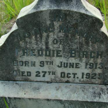 BIRCH Freddie 1913-1925