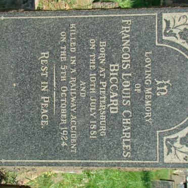 BICCARD Francois Louis Charles 1881-`1924