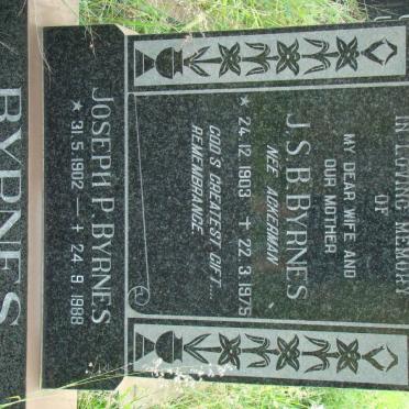 BYRNES Joseph P. 1902-1988 &amp; J.S.B. ACKERMAN 1903-1975