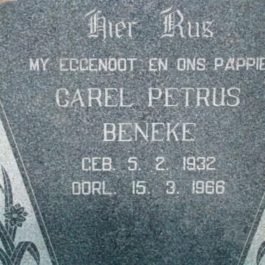 BENEKE Carel Petrus 1932-1966