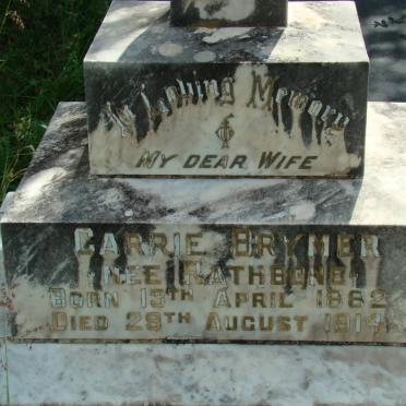 BRYMER Carrie nee RATHBONE 1882-1914