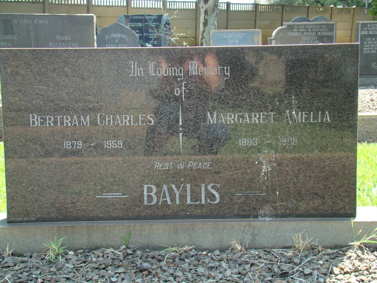 BAYLIS Bertram Charles 1879-1959 &amp; Margaret Amelia 1883-1908
