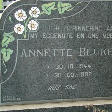 BEUKES Annette 1944-1982