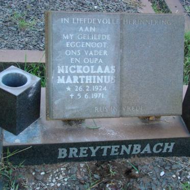 BREYTENBACH Nickolaas Marthinus 1924-1971