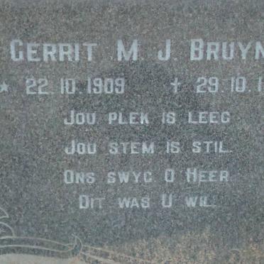 BRUYNS Gerrit M.J. 1909-1989