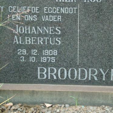 BROODRYK Johannes Albertus 1908-1975