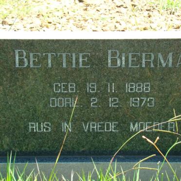 BIERMA Bettie 1888-1973