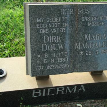 BIERMA Dirk Douw 1913-1980 &amp; Maria Magdalena 1921-