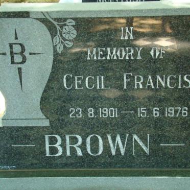 BROWN Cecil Francis 1901-1976