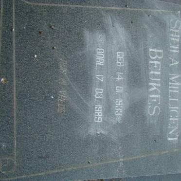 BEUKES Sheila Millicent 1933-1989