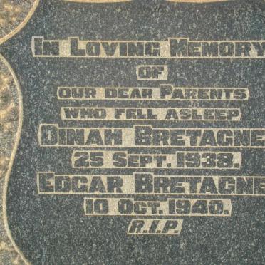 BRETAGNE Edgar -1940 &amp; Dinah -1938