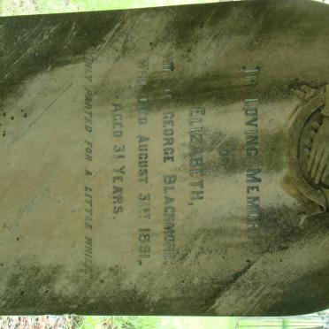 BLACKMORE Elizabeth -1891