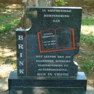 BRINK Michiel Christiaan 1926-2001