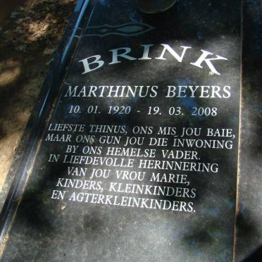 BRINK Marthinus Beyers 1920-2008