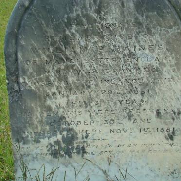 BAINES William P. -1881