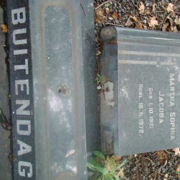 BUITENDAG Martha Sophia Jacoba 1921-1972