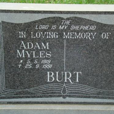BURT Adam Myles 1919-1991