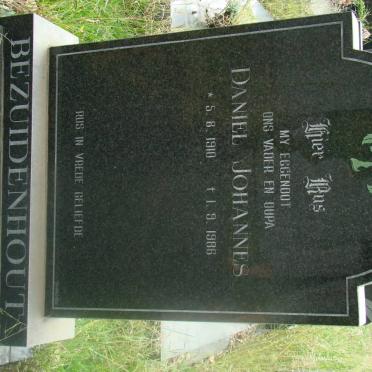 BEZUIDENHOUT Daniel Johannes 1910-1986