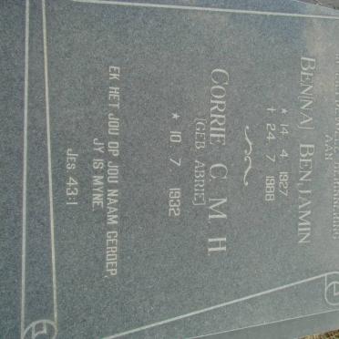 BENJAMIN Ben 1927-1988 &amp; C.M.H. ABRIE 1932-