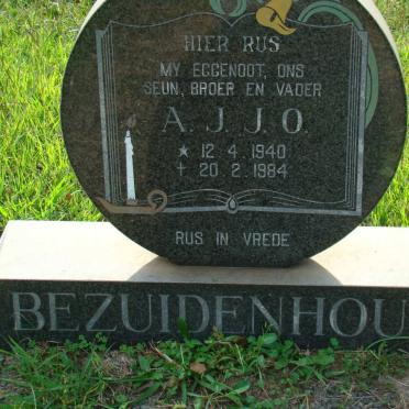 BEZUIDENHOUT A.J.J.O. 1940-1984