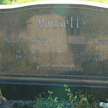 BOWSETT Ernest Alfred 1897-1971 &amp; Nora Irene 1902-1986