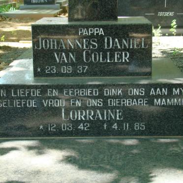 COLLER Johannes Daniel, van 1937- &amp; Lorraine 1942-1985