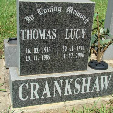CRANKSHAW Thomas 1913-1989 &amp; Lucy 1914-2000