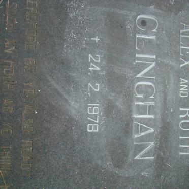 CLINGHAN Alex -1978 :: CLINGHAN Ruth -1978