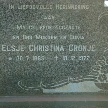 CRONJE Elsje Christina 1885-1972