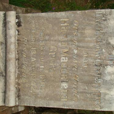 CROUS Maria Magdalena 1865-1942