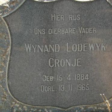 CRONJE Wynand Lodewyk 1884-1965