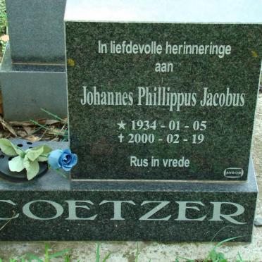 COETZER Johannes Phillippus Jacobus 1934-2000