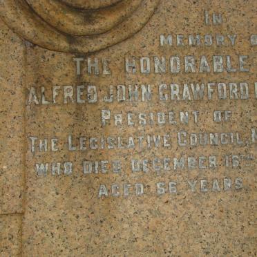 CRAWFORD Alfred John -1906