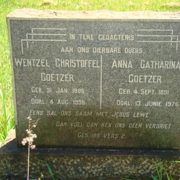 COETZER Wentzel Christoffel 1886-1956 &amp; Anna Catharina 1891-1976
