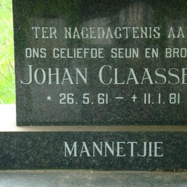 CLAASSEN Johan 1961-1981