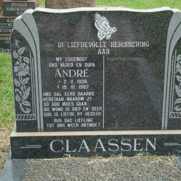 CLAASSEN Andre 1936-1987