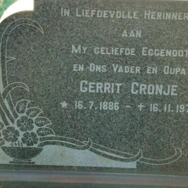 CRONJE Gerrit 1886-1970