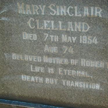 CLELLAND Mary Sinclair -1954