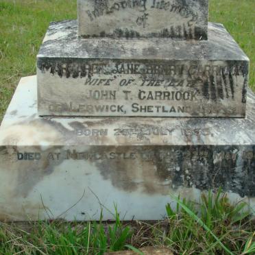 CARRIOCK Margaret Jane Henry 1833-1904