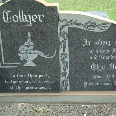 COLLYER Olga Helen 1918-1983