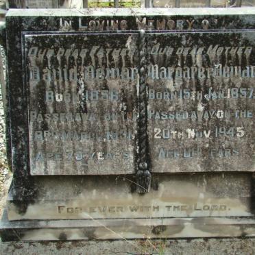 DEWAR David 1856-1931 &amp; Margaret 1857-1945 