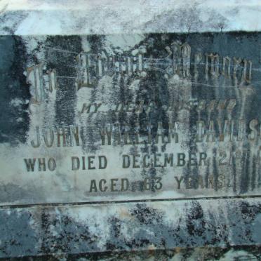 DAVIDSON John William -1897