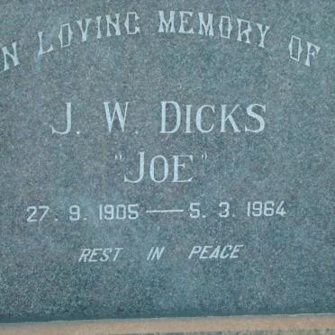 DICKS J.W. 1905-1964