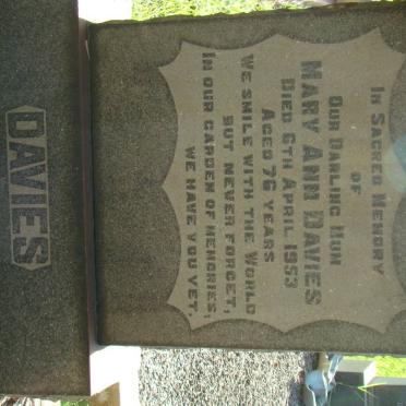 DAVIES Mary Ann -1953