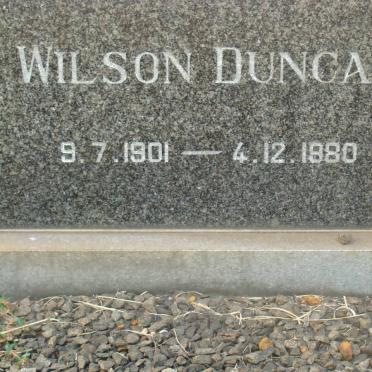 DUNCAN Wilson 1901-1980