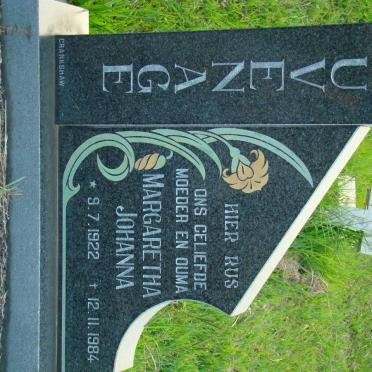 DUVENHAGE Margaretha Johanna 1922-1984