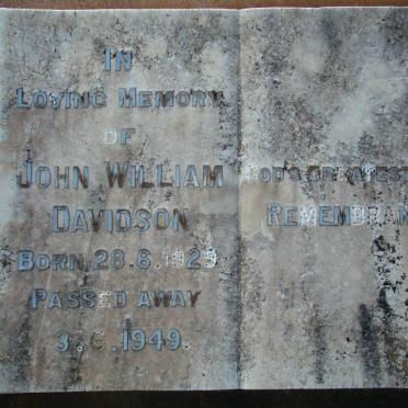 DAVIDSON John William 1929-1949